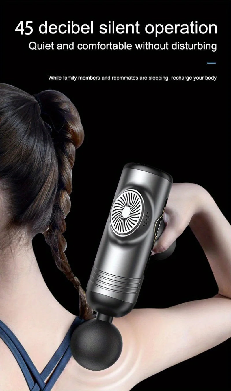Massage Gun Fascia Deep Muscle Relax Body Neck Massager 99 Level Electric Fitness Equipment Noise Reduction Male Female
