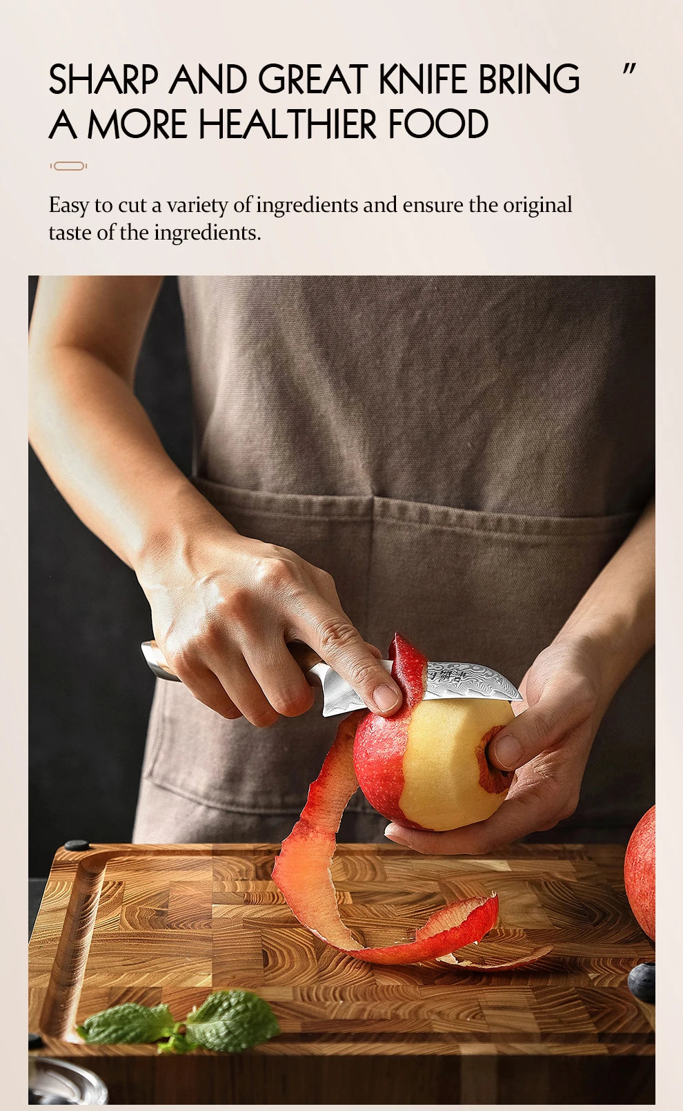 HEZHEN Flagship Series 4 Inch Paring Knife Japanese Style Kitchen Peeling Knife 73 Layer Damascus Powdered Steel Cutlery