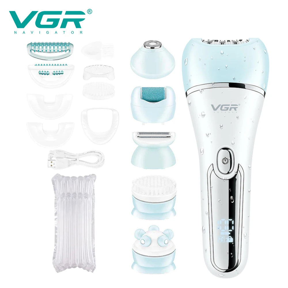VGR Hair Trimmer Professional Hair Removal Tool Electric Epilator Lady Shaver Waterproof Hair Remover Epilator for Women V-733