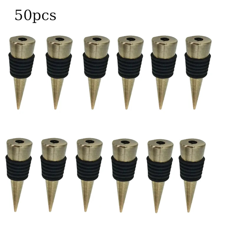 Zinc Alloy Wine Bottle Stopper Rubber Wine Stoppers Reusable Bottle Stoppers for Kitchen, Bar, Gifts, Holiday Party, Wedding