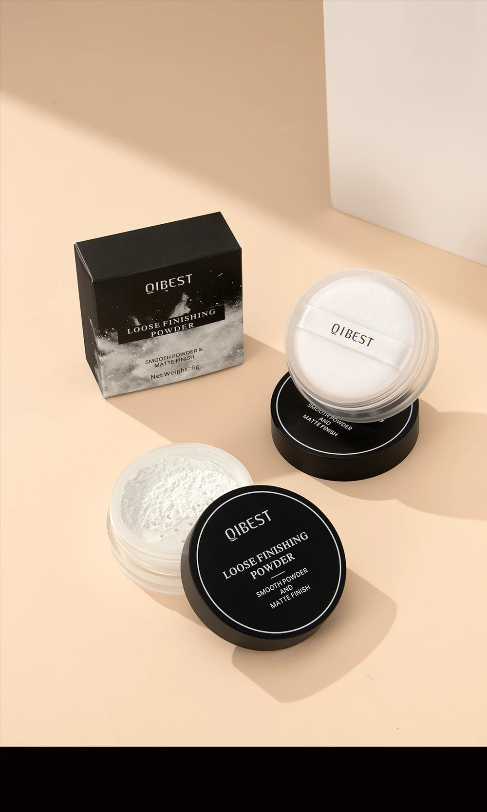 Face Loose Powder Translucent Matte Pink White Setting Powder Oil-Control Cosmetics Long-Lasting Waterproof Facial Makeup Powder