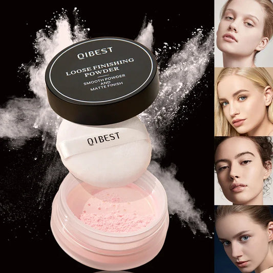 Face Loose Powder Translucent Matte Pink White Setting Powder Oil-Control Cosmetics Long-Lasting Waterproof Facial Makeup Powder