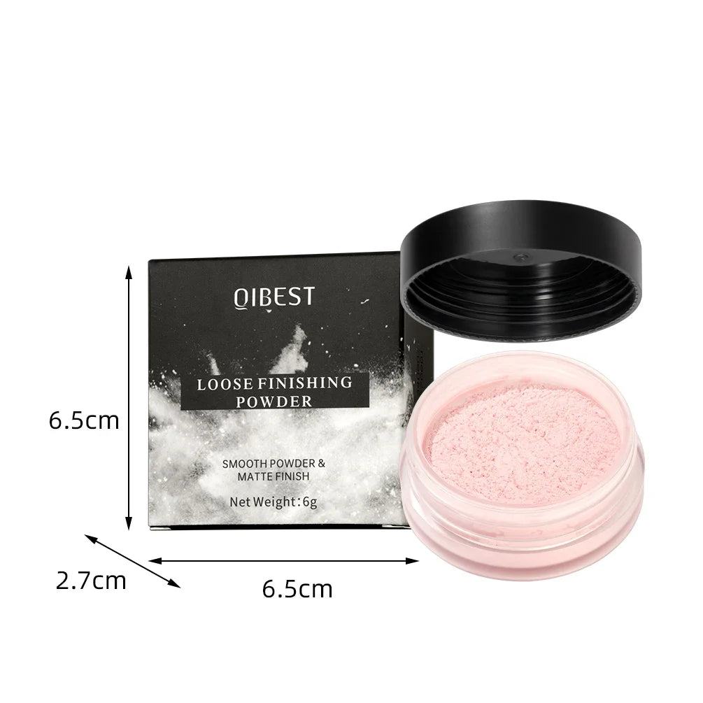 Face Loose Powder Translucent Matte Pink White Setting Powder Oil-Control Cosmetics Long-Lasting Waterproof Facial Makeup Powder