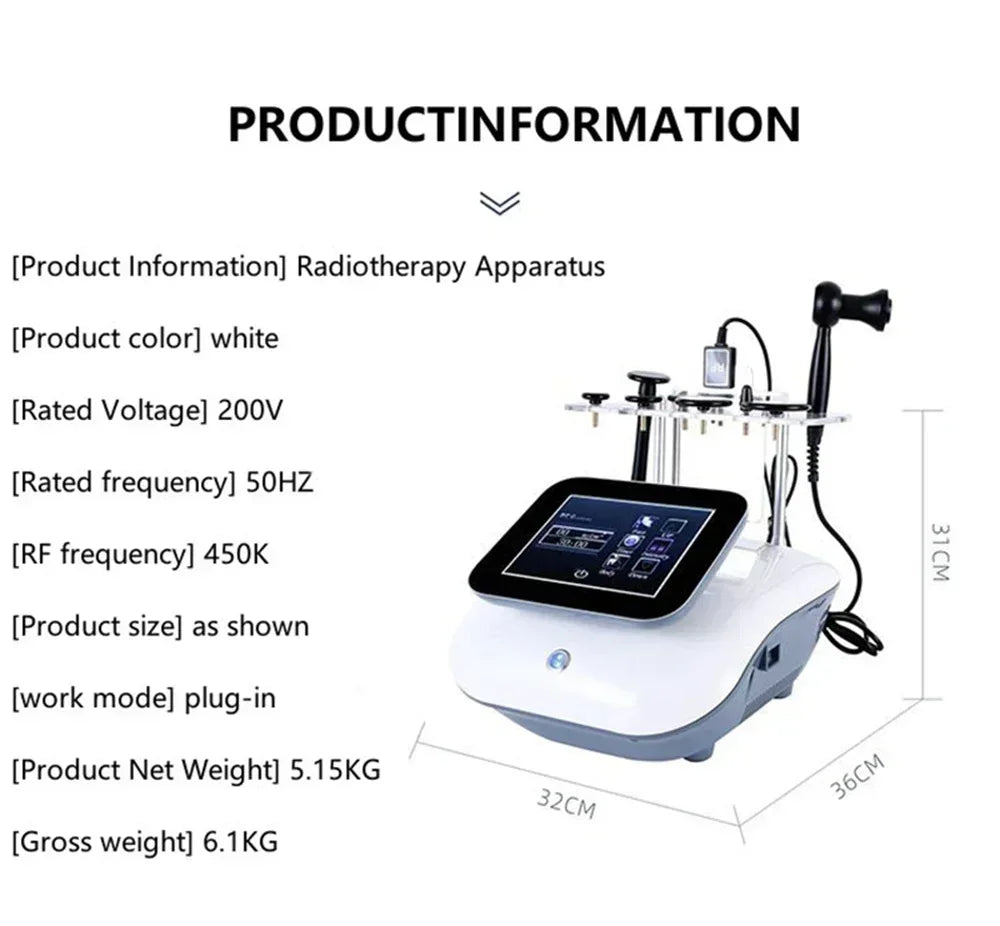 448K Mono Polar RF Capacitive Radio Frequency Facial Machine Skin Lift Tighten Anti-wrinkle Rejuvenation Eye Face Body Massager