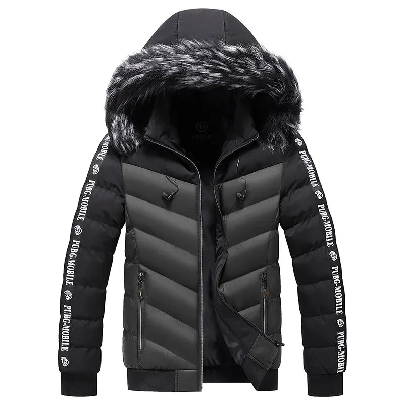 Fashion Men's Casual Windbreaker Hooded Jacket Man Soft Shell Winter Coat Clothing Warm Ultra Light Jackets