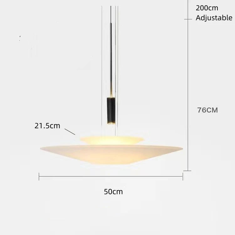 Postmodern LED Pendant Lamp Flying Saucer Indoor Decor Acrylic Chandelier Dining Table Bar Living Room Kitchen UFO Hanging Light