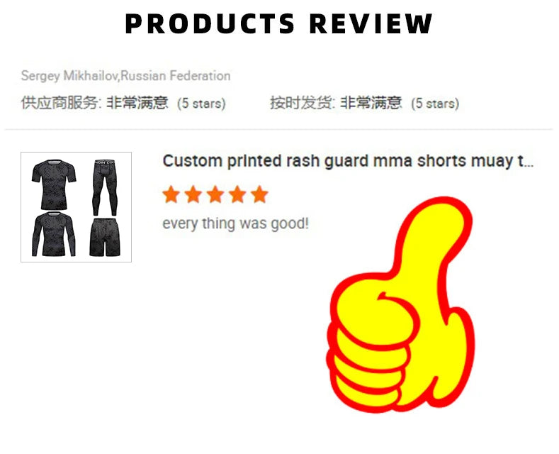 Rashguard Sportsuits men's Kimono Jiu Jitsu Mma T-shirt+Pants Sets Muay thai Shorts Bjj Rashguard for Men Gym Boxing Jerseys