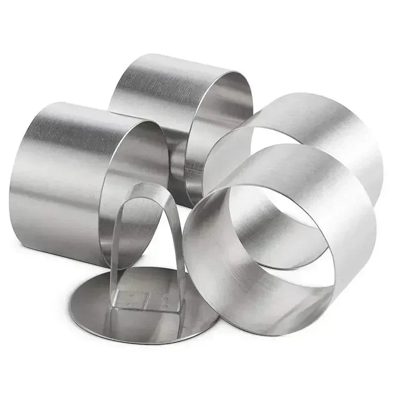 Stainless Steel Mousse Ring Cake Mold Baking Tools Kitchen Bakeware Cake Molds DIY Cupcake Salad Dessert Cake Decorting Tools