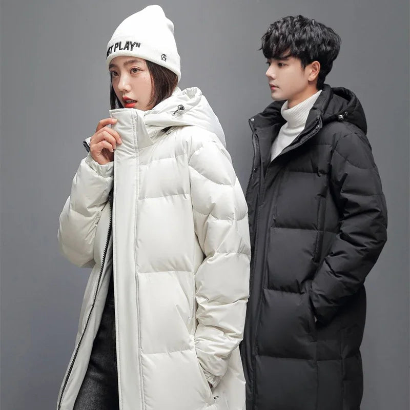 Men's Slim Cotton Long Coat High Quality Design Hot Casual Parka Men Clothes Unisex Outdoor Leisure Parka Cotton-Padded Parkas