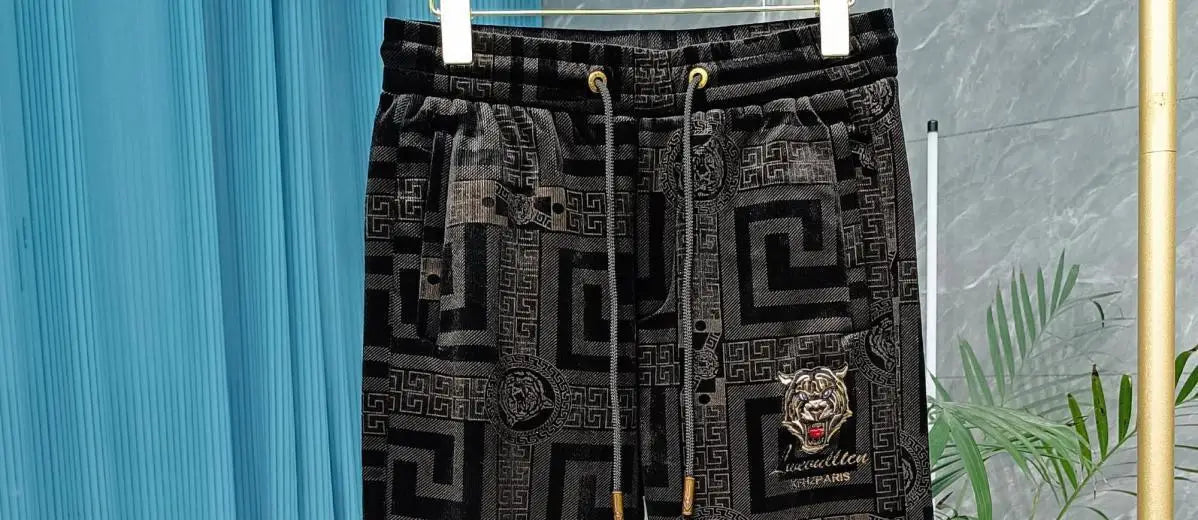 New Harem Pants with Tiger Embroidery for Men Autumn and Winter Sweatpants Men Clothing baggy Joggers Streetwear Track Pants