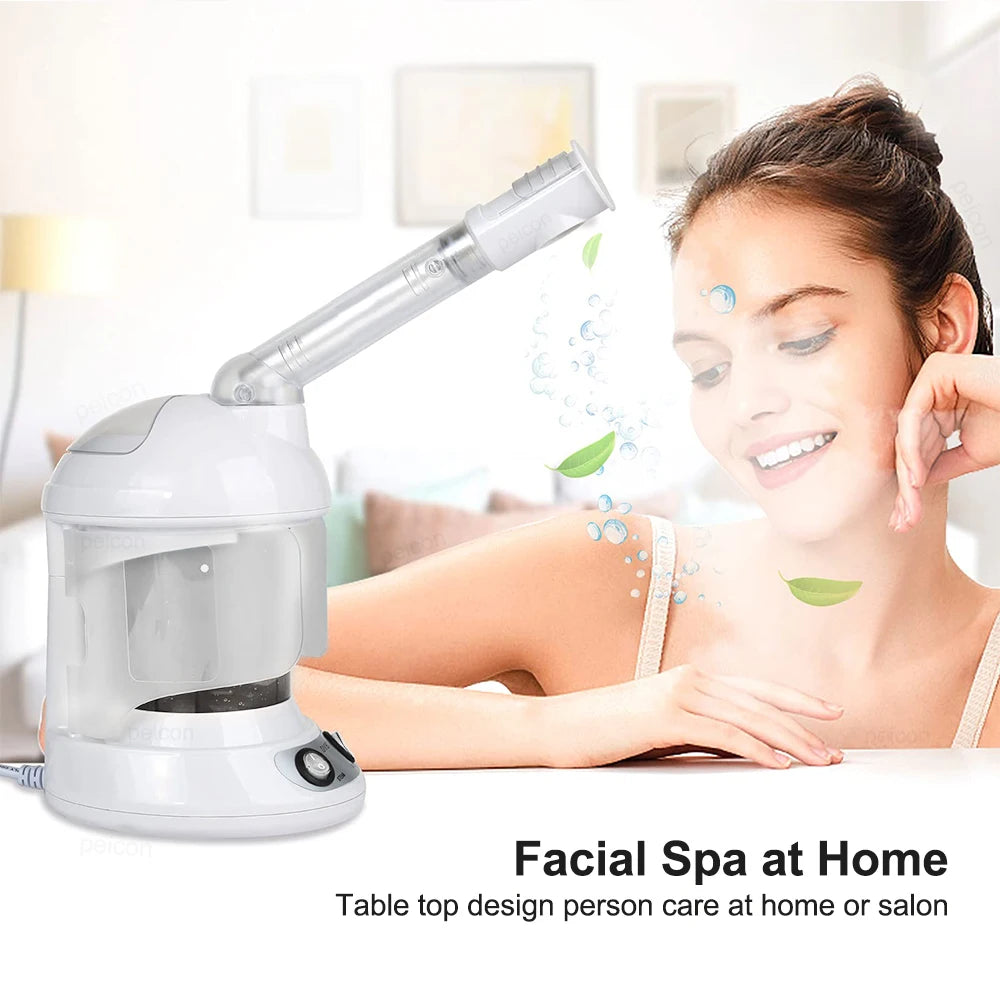 Facial Steamer For Face Vaporizer Hot Mist Sprayer Moisturizing Nano Humidifier Professional Hydrating Skin Care Facial Steamer
