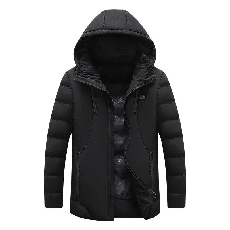 11 Zone Heating Jacket Vest Men Electric Heating Padded Jacket Usb Heating Clothes Outdoor Women Cold-proof Warm Ski Down Jacket