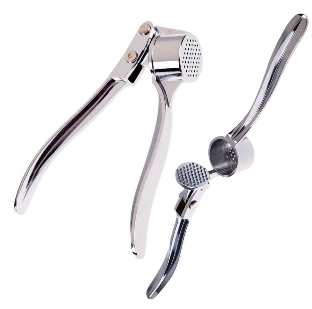 Zinc Alloy Garlic Presser Ginger Crusher Handheld Device Metal Mincer Squeezer Chopper Vegetables Masher Practical Kitchen Tools