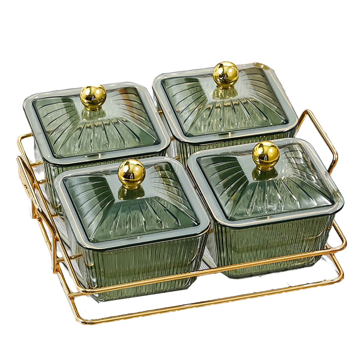 Household Fruit Serving Tray Snack Storage Boxes Large Capacity Stackable Containers for Living Room Bedroom Kitchen Dorms