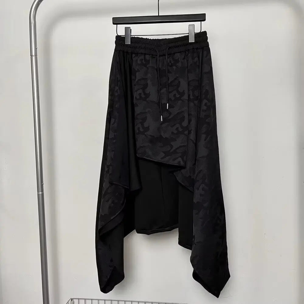 Vintage Trousers Women Men Neutral Loose Culottes y2k Gothic Wide Leg Pants Skirt New Oversize Harajuku Japanese Creative Pants