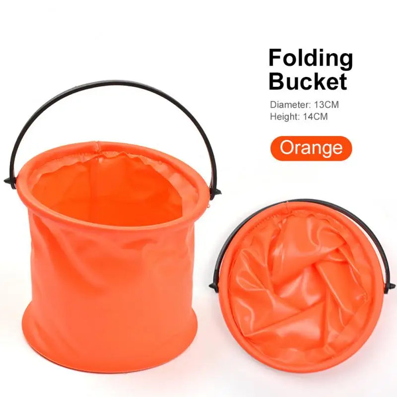 Retractable Bucket For Fishing Folding Collapsible Bucket Wash Outdoor Fishing Square Barrel Bathroom Kitchen Folding Bucket