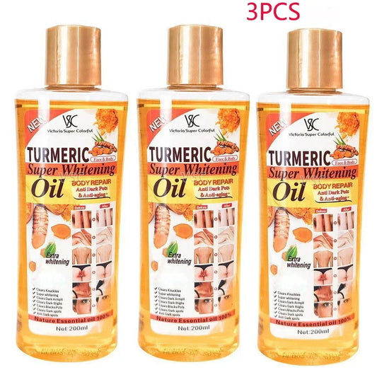 3PCS Turmeric Essential Oil Facial Body Massage Moisturizing Diffuser Aromatherapy Face Body Care Smoothing Body face Skin Care