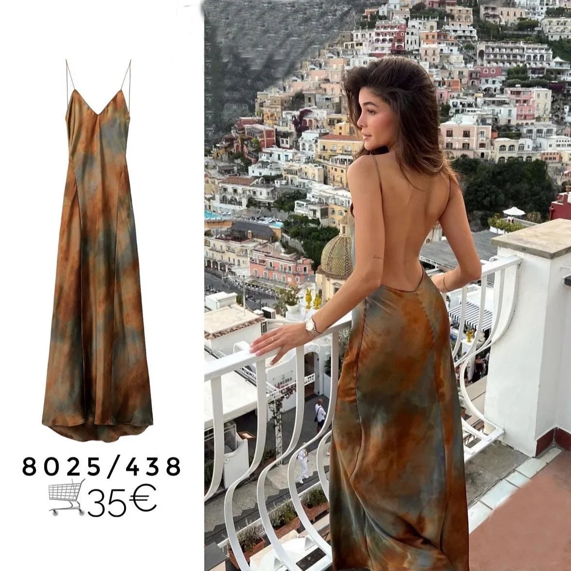 2023 New Women's Elegant Sexy Long Dress V-neck Open-back Rainbow Printing Tank Dress Sleeveless Summer Fashion