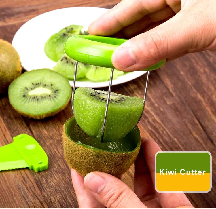 Fast Peel Kiwi Cutter Fruit Peeler Slicer Lemon Kiwi Slicer Peeling Pitaya Spiralizer Kitchen Gadgets Salad Cooking Tools