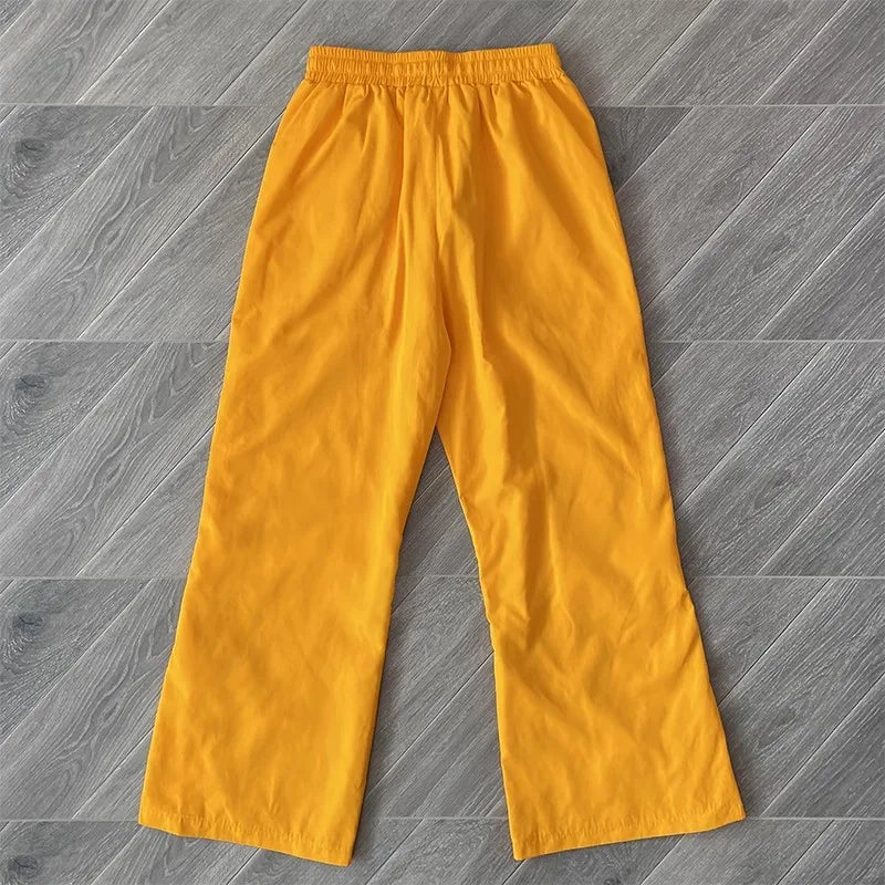 SAINT VANITY Embroidered Buckle Sports Sweatpants Jogger Men Women Drawstring Long Pants Trousers