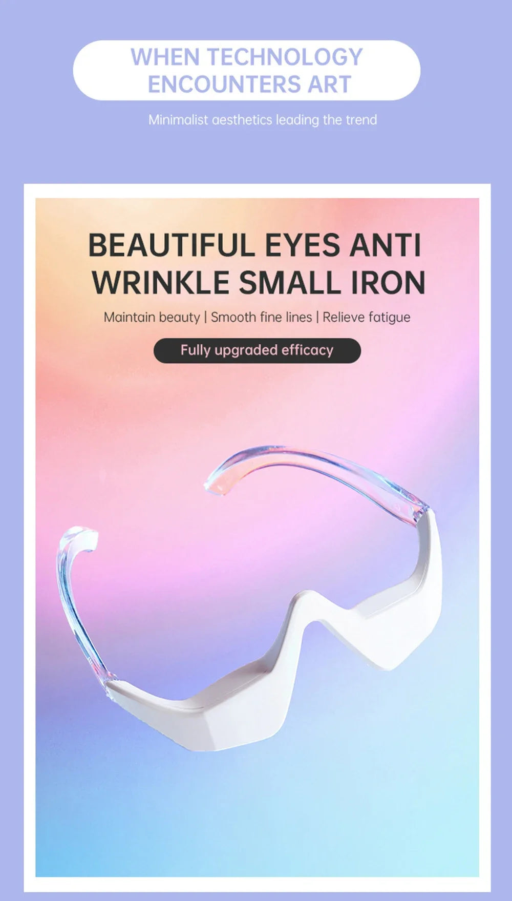 3D Red Light EMS Eye Massager Eyecare Glasses Dark Circles Puffiness Wrinkles Reduction Eye Fatigue Relaxing Beauty Care Device