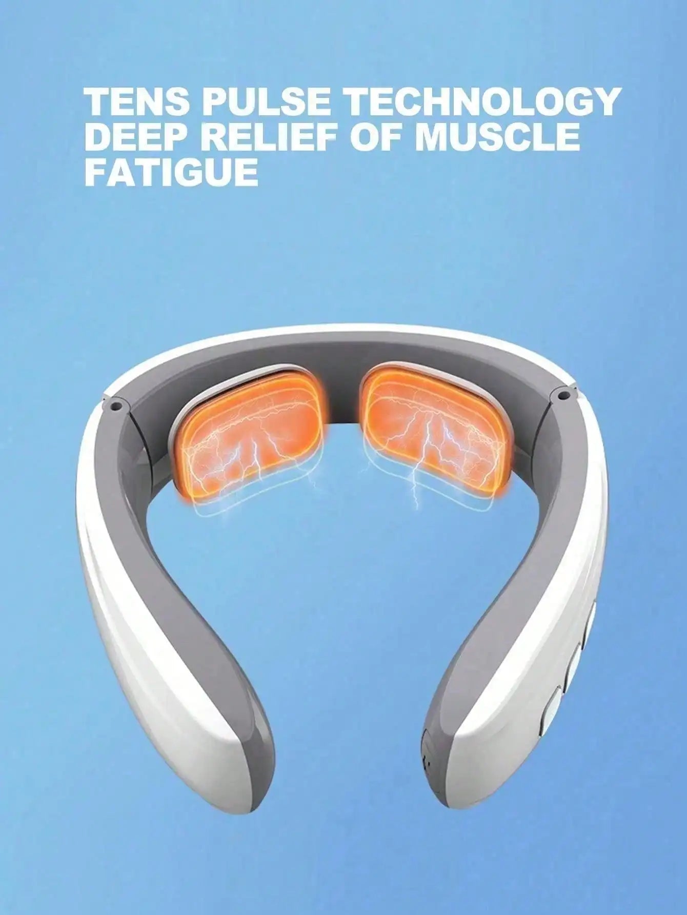 Shoulder And Neck Massager With Heat Compress, Adjustable Massage Modes And Gear Strength - Battery Version (Excluding Battery)