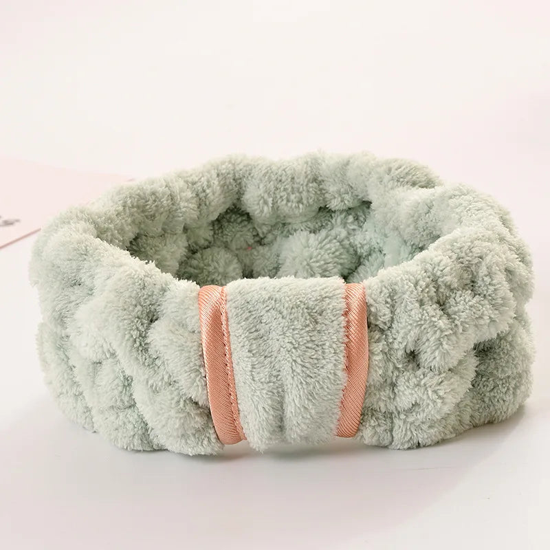 Headbands Spa Facial Headbands Makeup Headbands Elastic Terry Cloth Head Wrap for Women Washing Face Makeup Shower Yoga Sports