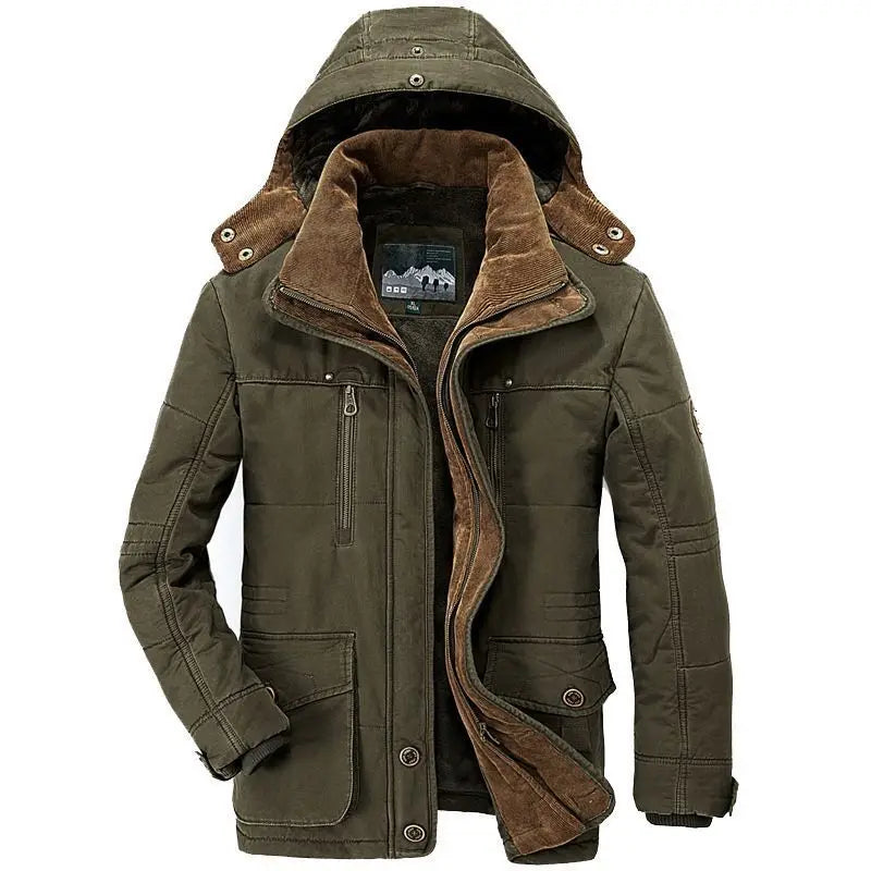 High Quality Long Winter Coats Men's Jacket Warm Hooded Thick Jacket Coat Male Casual Cargo Overcoat Thermal Winter Parka Men