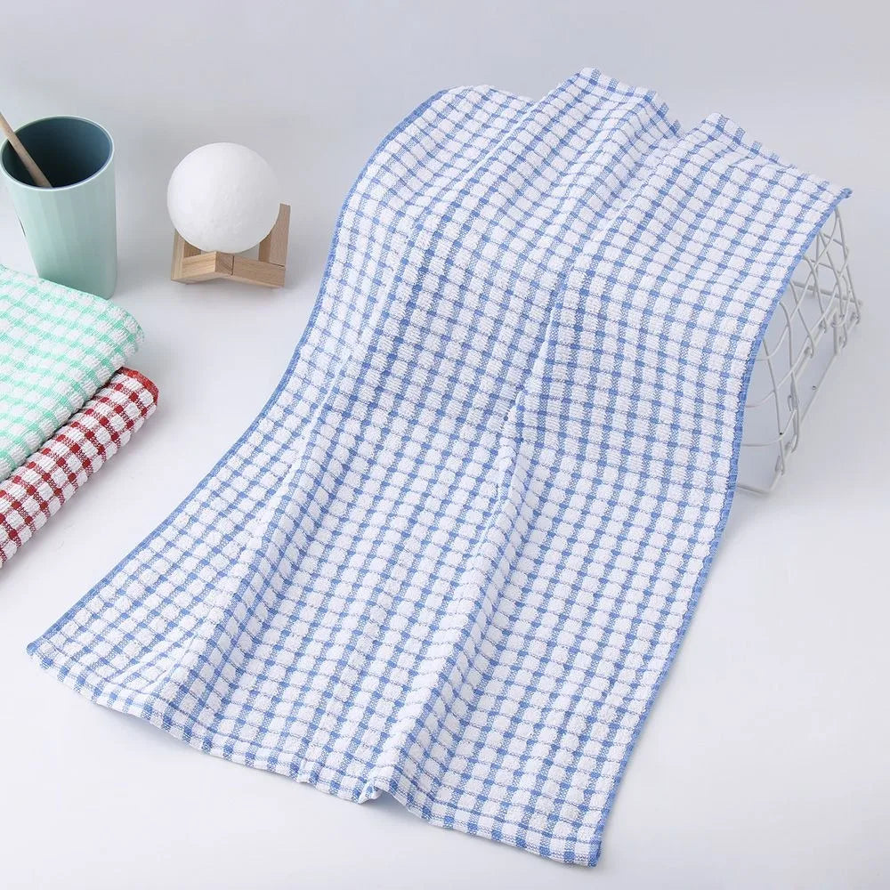 Rag Tea Towels New Cotton Drying Washing Dish Cloth Absorbent Large Size Cleaning Cloths Kitchen Supplies