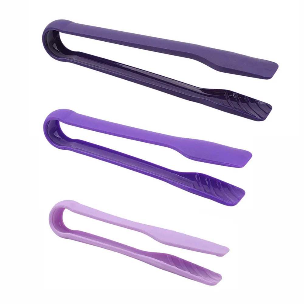 Silicone world 3pcs PP Food Tong Kitchen Tongs Non-slip Cooking Clip Clamp BBQ Salad Tools Kitchen Accessories Cake Food Clip