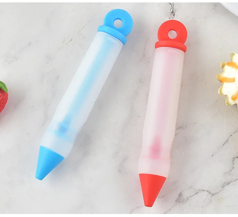 Silicone Food Writing Pen Chocolate Decorating Tools Cake Mold Cream Cup Cookie Icing Piping Pastry Nozzles Kitchen Accessories