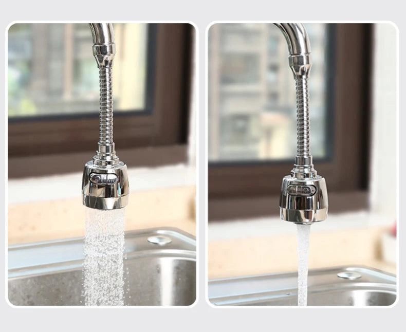 Faucet Extender 360 Degree Rotary Kitchen Sink Faucet Bubbler Water-Saving Device Adapter Soft Water Nozzle Bathroom Accessories