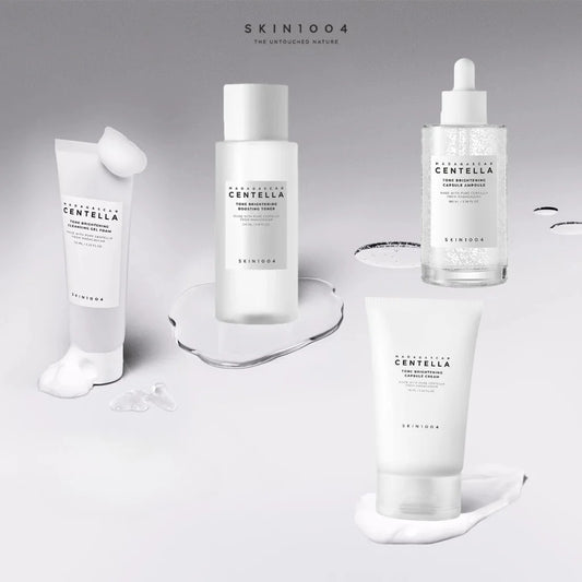 Korean Centella Brightening Toner Gel Facial Cleanser Ampoule Moisturizing Face Serum and Cream Skincare Original Products Set