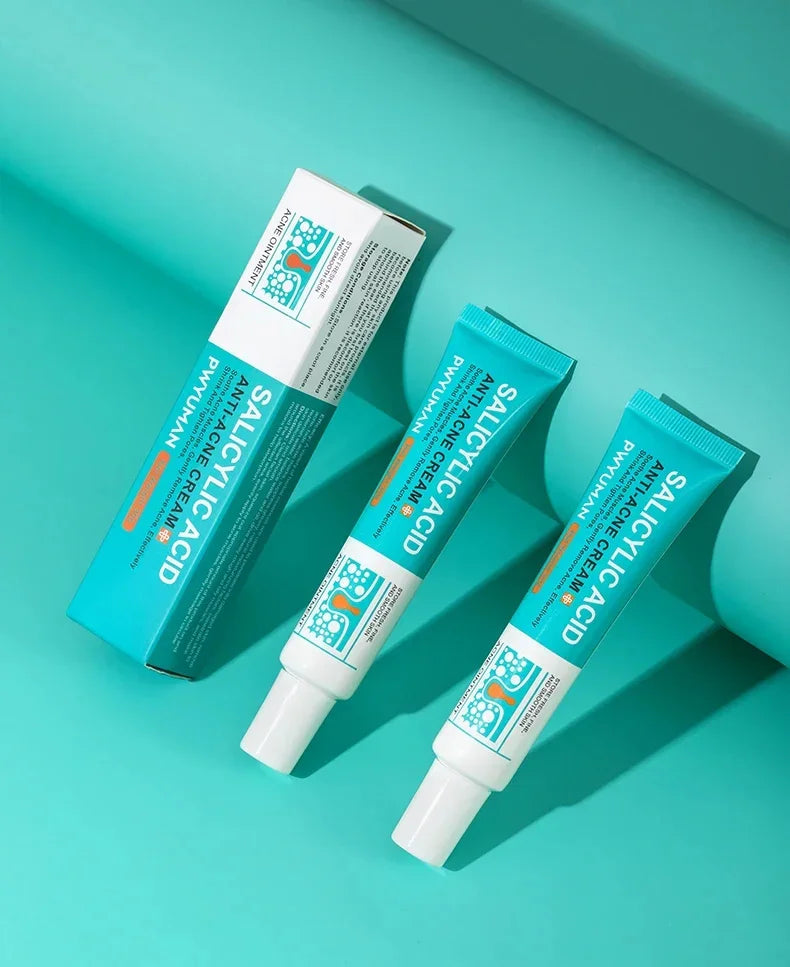 Acne Removal Cream Salicylic Acid Anti-Acne Fade Redness Pimple Scar Gel Shrink Pore Whitening Moisturizing Facial Skin Care 30G