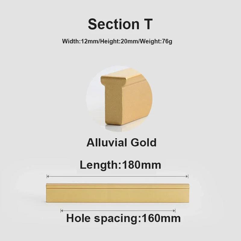 JUIDINTO 1pc Aluminium Cabinet Handle Pulls Black Handle 96-320mm Kitchen Drawer Handle for Furniture Wardrobe Closet