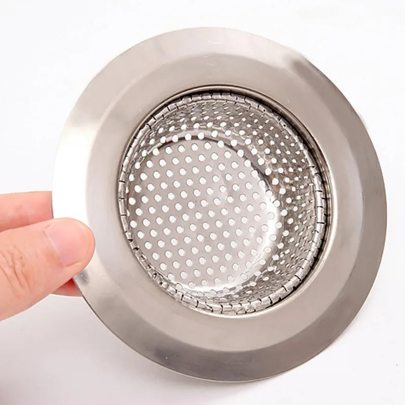 Hair Catcher Stopper Stainless Steel Bathtub Shower Drain Hole Filter Trap Metal Wire Sink Strainer Kitchen Bathroom Accessories