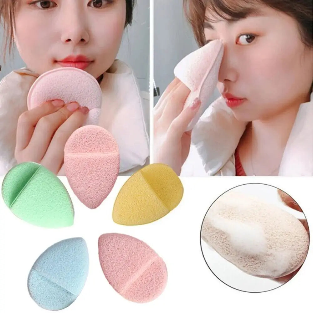 Natural Exfoliating Face Wash Cleansing Puff Flutter Sponge Deep Remover To Black Headband Cosmetic Sponges Facial Clean Tool