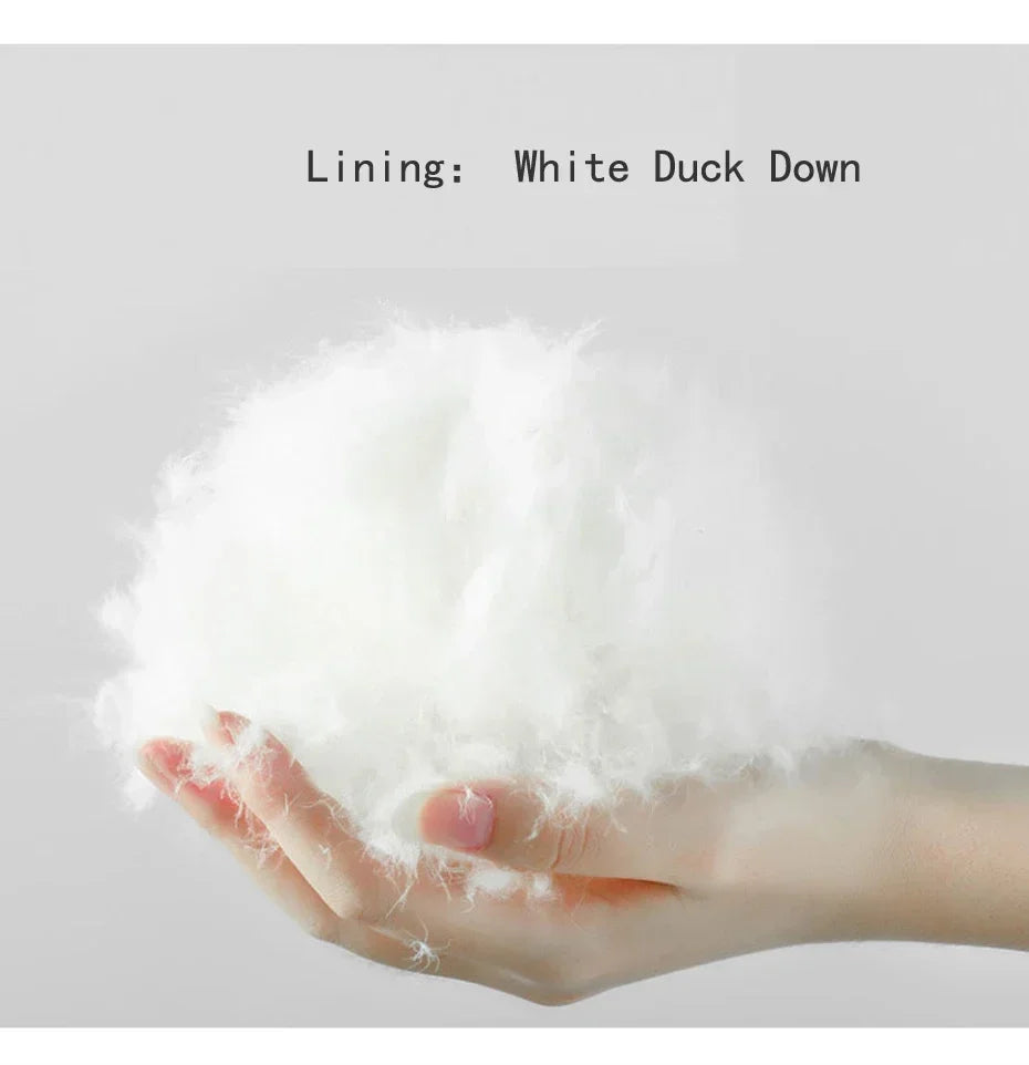 New Male Warm Hooded Windproof Winter Down Jacket Outerwear Men's Down Jacket Snow High Quality White Duck Thick Parkas