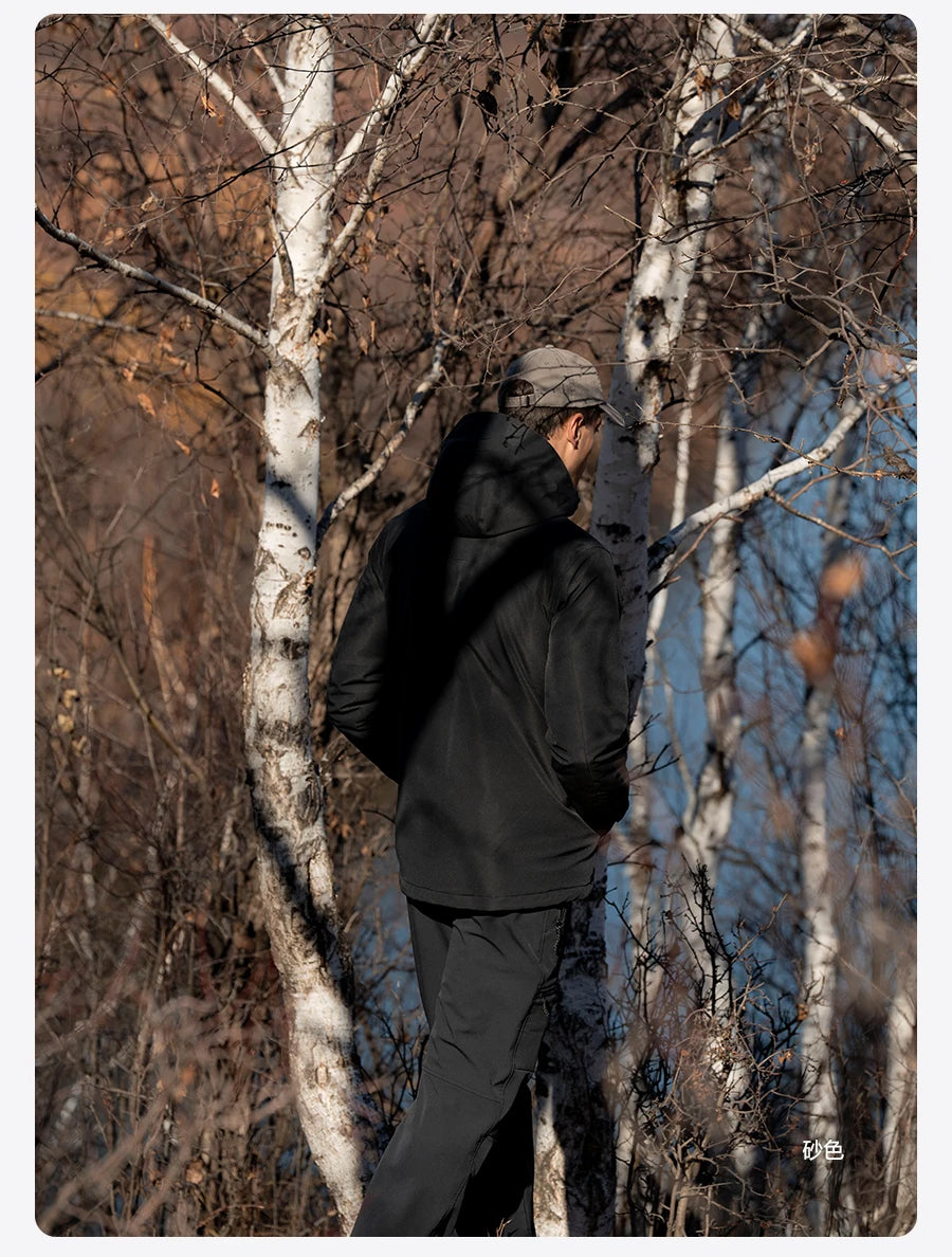 SIMWOOD 2024 Winter New Regular Fit Water-Resistant, Windproof Shell Men’s Winter Jacket with Hood Outdoor Coats