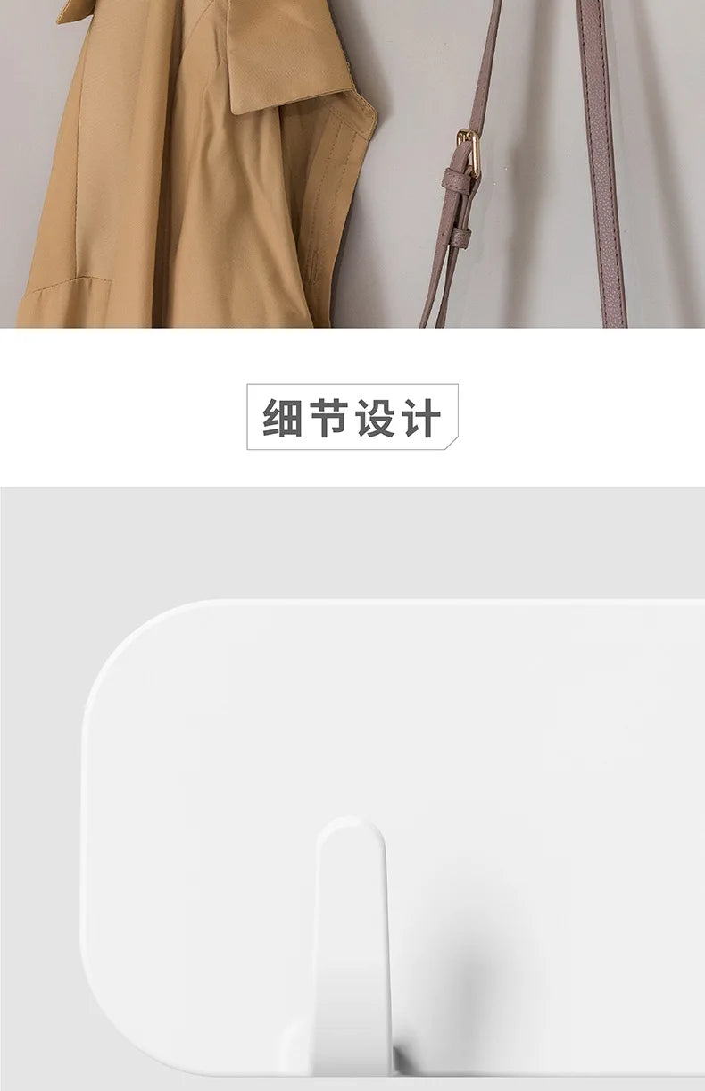 No punching hook door back row hook strong viscose kitchen bathroom bathroom waterproof wall hanging clothes hook