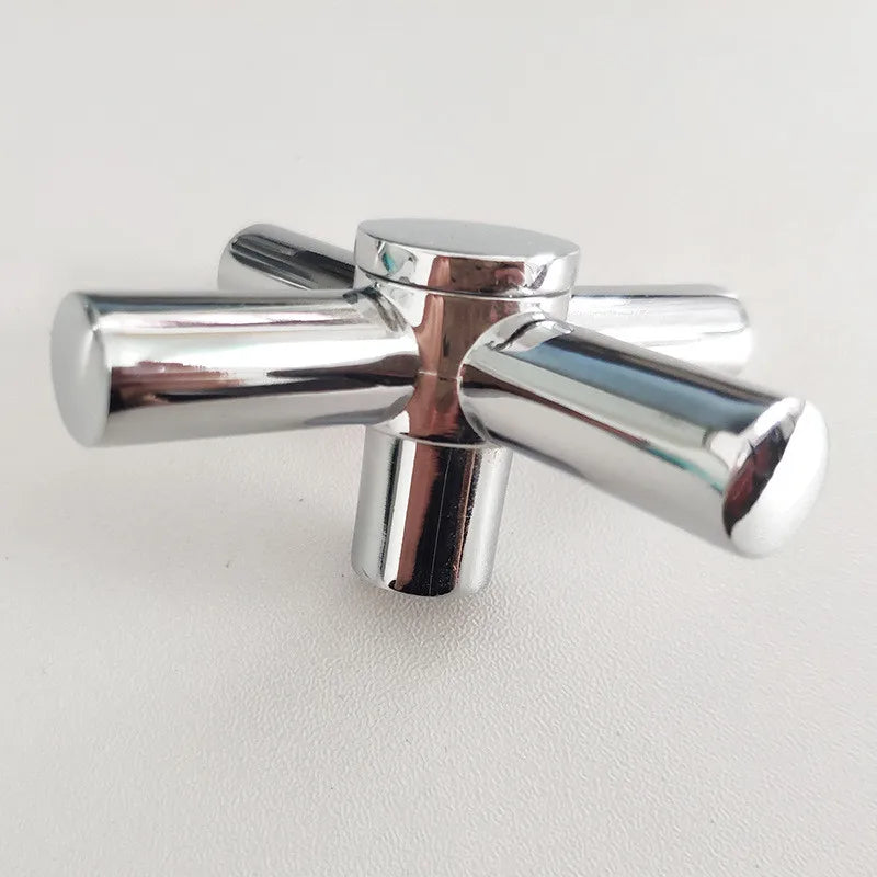 1Pc Cross Faucet Handle Switch Dish Basin Bathroom Sink Taps Cartridge Replacement Parts Hand Shank Kitchen Fixture Accessories