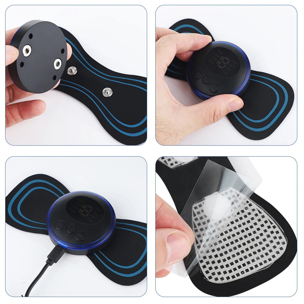 Electric Neck Massager Adjustable Full Body Relaxation Relieve Fatigue Portable Intelligent Cervical Massage for Shoulder Foot