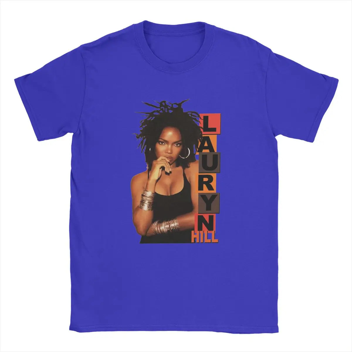 Men's T-Shirts Lauryn Hill Fugees The Famous Vintage Cotton Tee Shirt Short Sleeve Music Hip Hop Harajuku T Shirt Round Neck