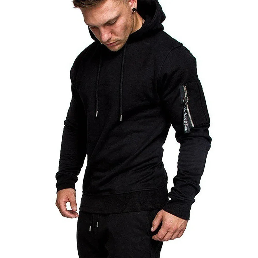 Men's Tracksuit Military Hoodie Sets Camouflage Hooded Leisure Suit Man Sweatshirt Pants Tactical Sweat Sports Suit