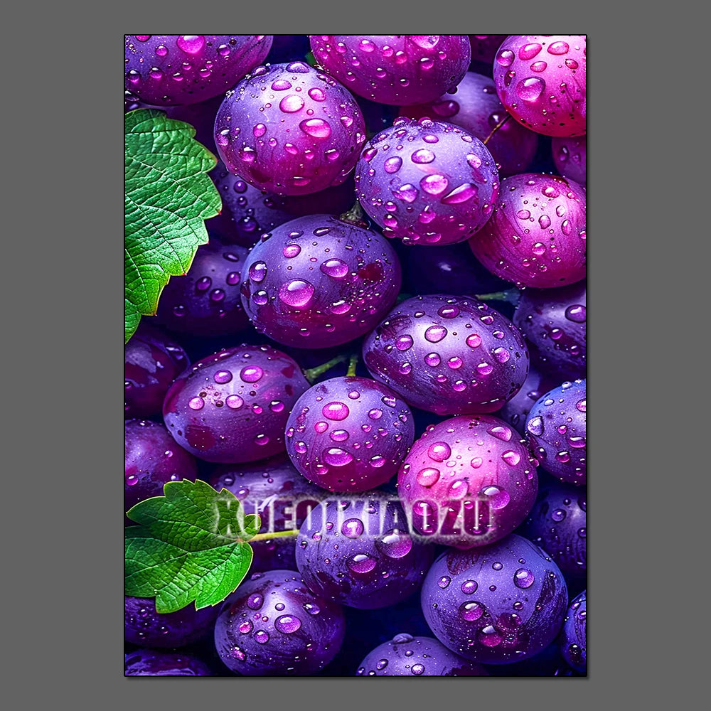 Fruit Diamond Painting Strawberry Lemon Picture Full Diamond Mosaic Cross Stitch Kit Art DIY Kitchen Restaurant Home Decoration