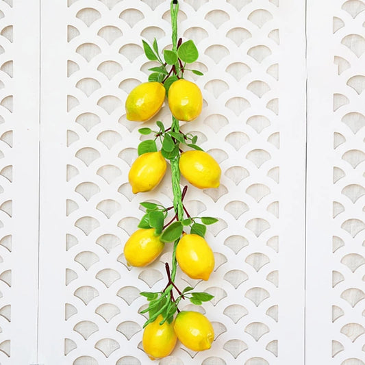 Simulation Artificial Fruit Lemon String for Restaurant Hotel Home Garden Wedding Kitchen Decoration 87HA