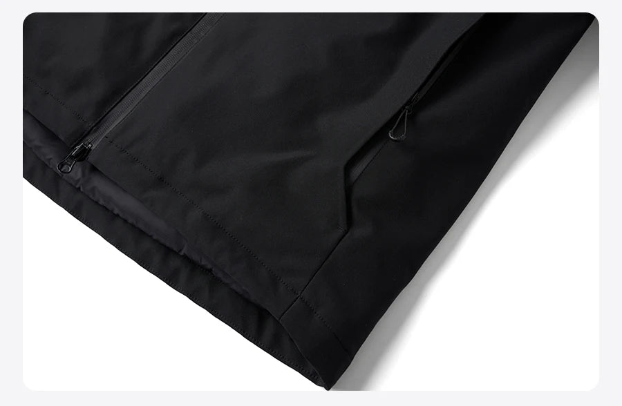 SIMWOOD 2024 Winter New Regular Fit Water-Resistant, Windproof Shell Men’s Winter Jacket with Hood Outdoor Coats