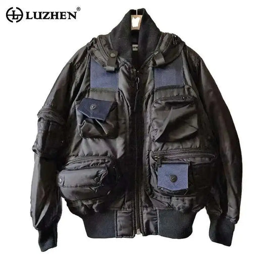 LUZHEN 2024 Autumn Winter Padded Jackets Handsome Trendy Functional Personalized Multi Pockets High Quality Outerwear LZ7916