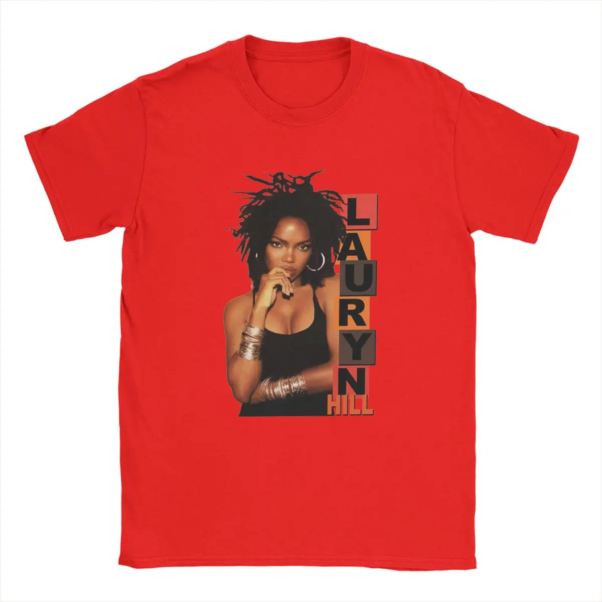 Men's T-Shirts Lauryn Hill Fugees The Famous Vintage Cotton Tee Shirt Short Sleeve Music Hip Hop Harajuku T Shirt Round Neck