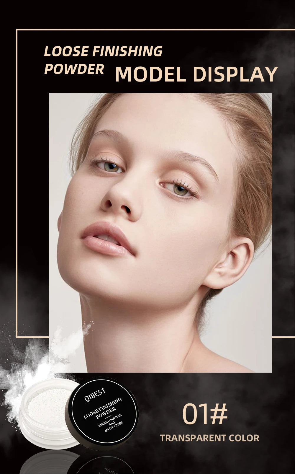 Face Loose Powder Translucent Matte Pink White Setting Powder Oil-Control Cosmetics Long-Lasting Waterproof Facial Makeup Powder
